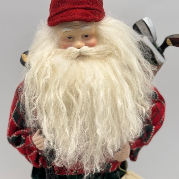 Santa Claus Figurine with Golf Clubs - Picture 6 of 10